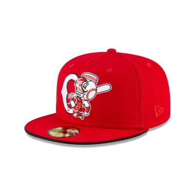 Cincinnati Reds Gorra | New Era MLB Double Logo 59fifty Fitted Cap Mexico - Rojos